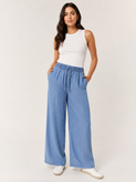 شلوار جین کاغذی نرم و خنک تابستانی wide leg